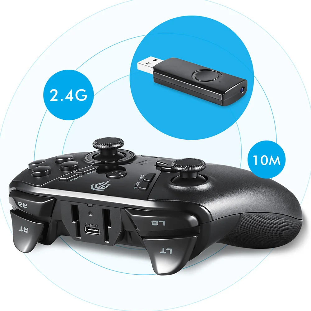 easysmx esm 9110 wireless controller gamepad pc joystick for pc ps3 android phone nintendo switch customized buttons control free global shipping