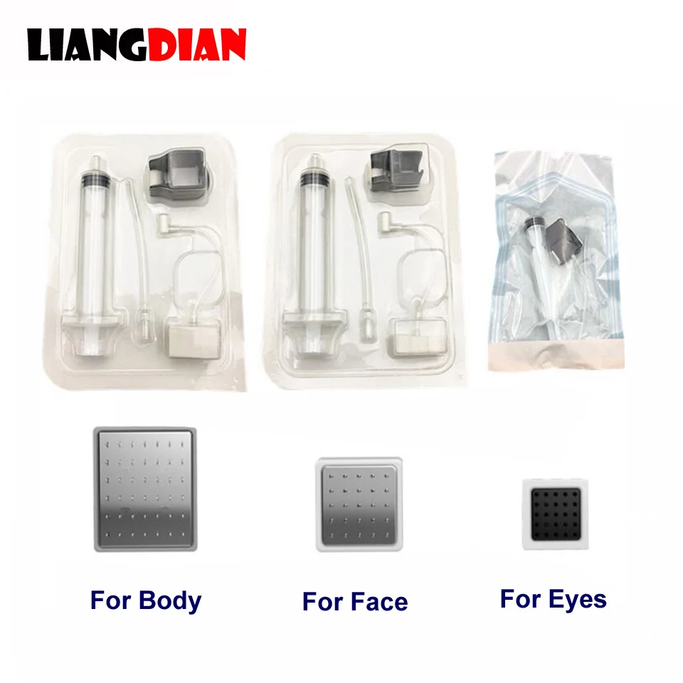 10PCS/lot Disposable Photon Vanadium Titanium Crystal Injection Syringe Tubing Aesthetic Facial Restoration For MicroPower Gun