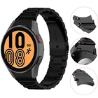 Металлический ремешок для Samsung Galaxy Watch 4 44 мм 40 мм, сменный Браслет для смарт-часов с изогнутым концом, без зазора, Классический 46 мм 42 мм