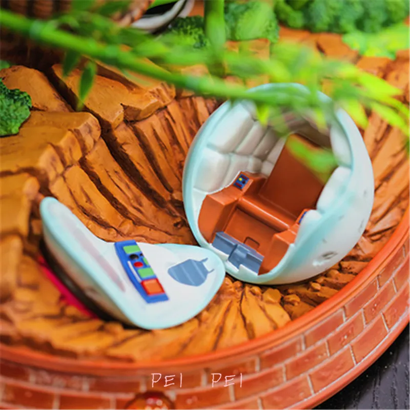 Аниме Драконий жемчуг дед поднимает ребенка Гоку полный длина портрет Супер Саян