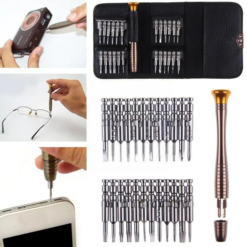 

25 in1 Precision Screwdriver torx precision hand screwdrivers tool set for mobile phones bits for screwdriver MultiTools wa W8M0