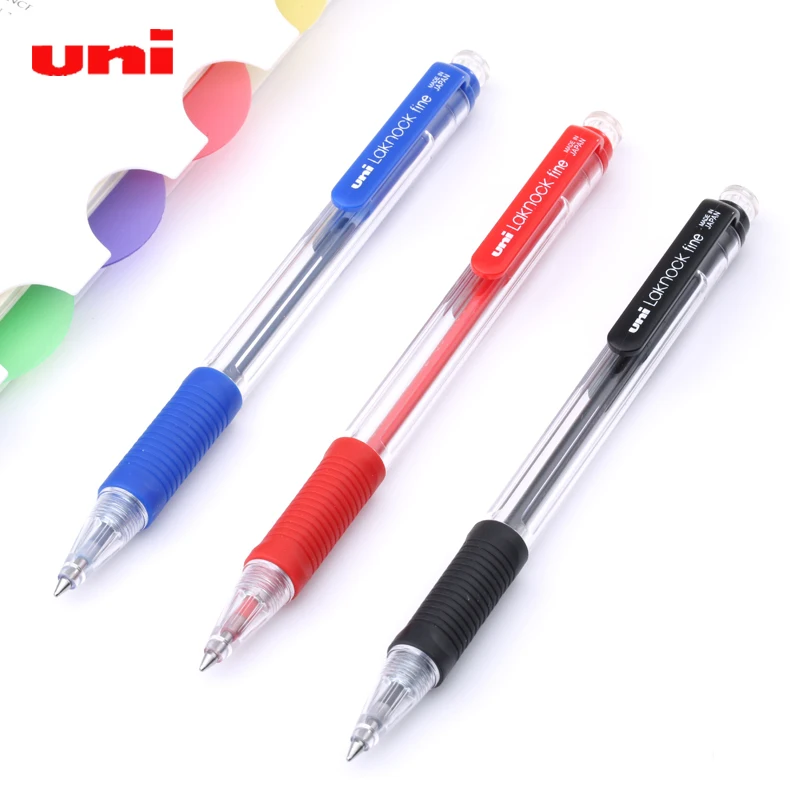 

Uni ball Laknock SN-101 Retractable Ballpoint pen 0.7mm Black/Blue/Red Color for choose