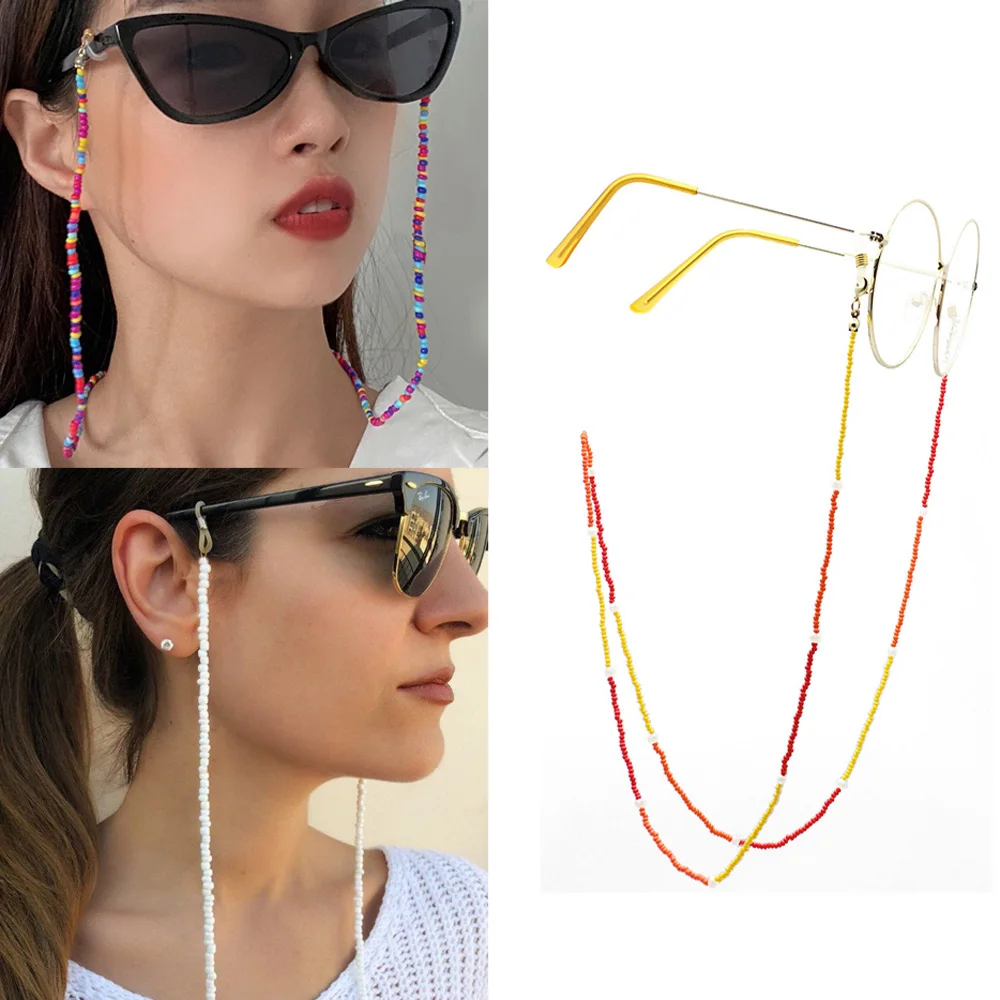 

Ремешок для очков для чтения, бисерная маска, модный держатель для очков для чтения, шнур на шею