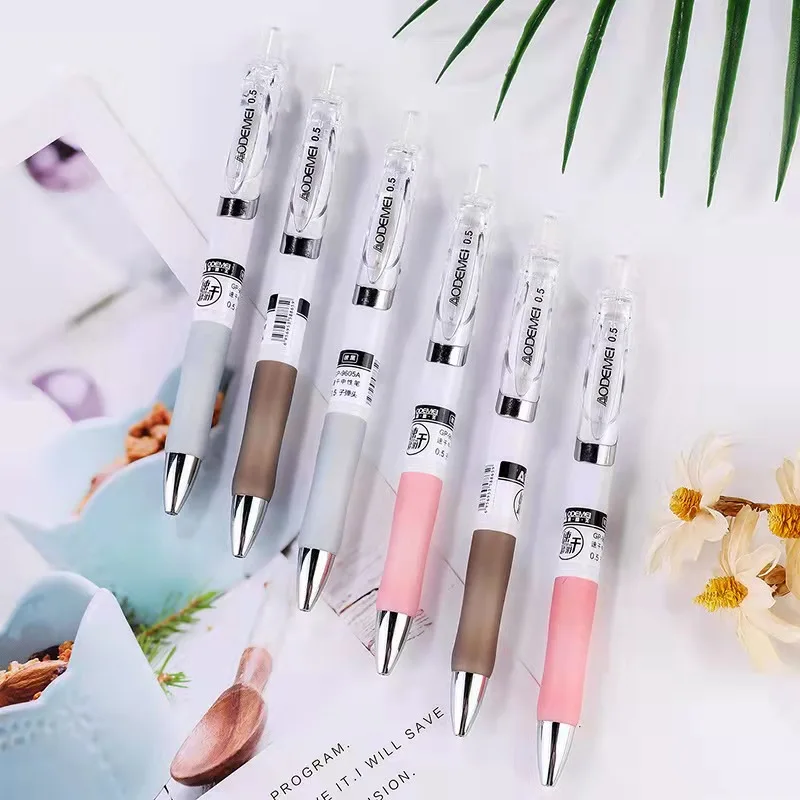 

Quick drying neutral pen student's test signature pen black ins simple 0.5 press water pen Xueba Pen Set gel pens stationery