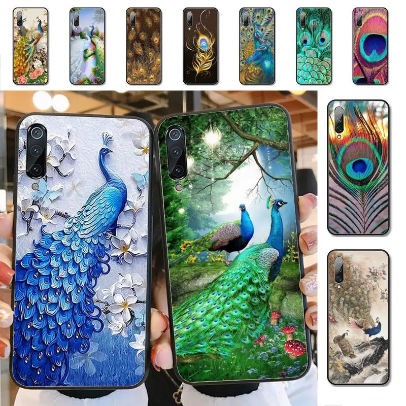 

YNDFCNB peacock feather Phone Case for Xiaomi mi 8 9 10 lite pro SE 5 6 X max2 3 mix2 F1