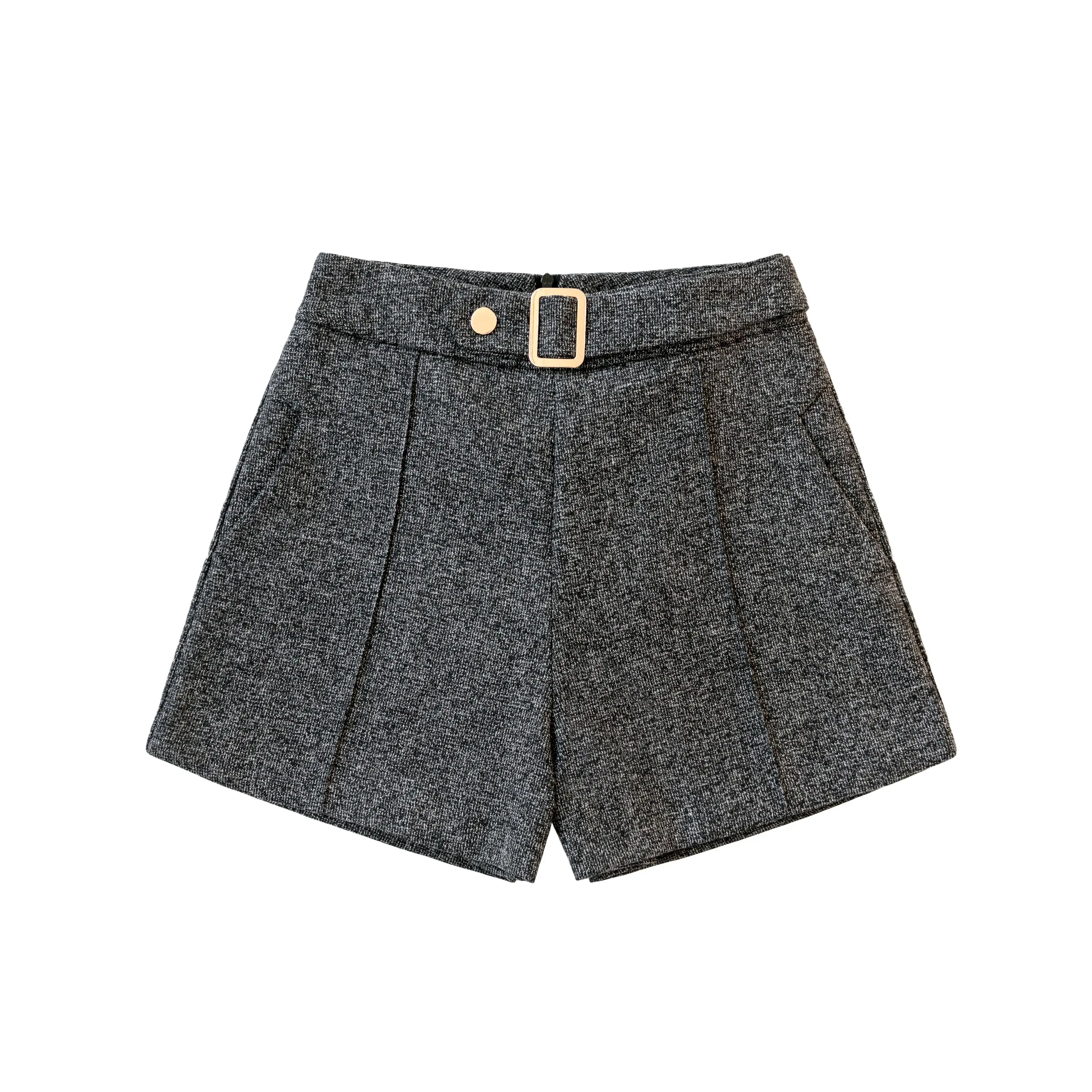 2019 модные новые осенние зимние Формальные шорты женские с высокой талией