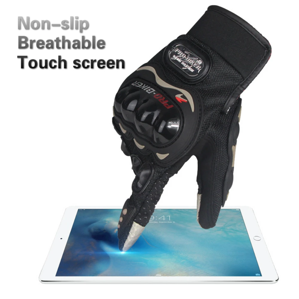 Летние мотоциклетные перчатки с сенсорным экраном дышащие для мотокросса езды