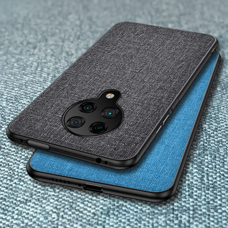 Чехол для Xiaomi Poco X3 Pro NFC тканевый жесткий чехол из поликарбоната с силиконовой