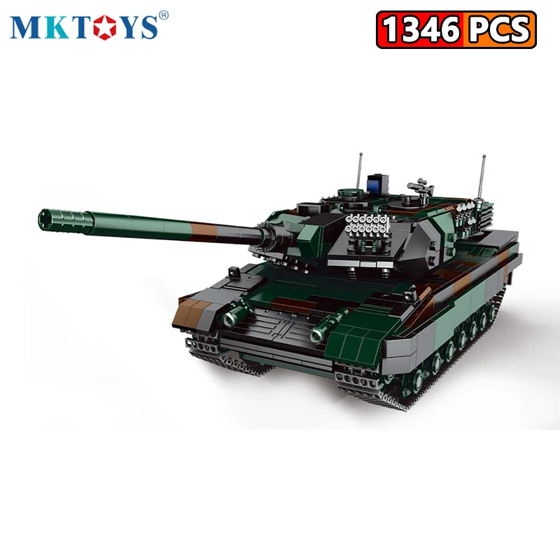 MKTOYS 2 мировая война военный Леопард 2A6 немецкий боевой танк Кирпичи игрушки для