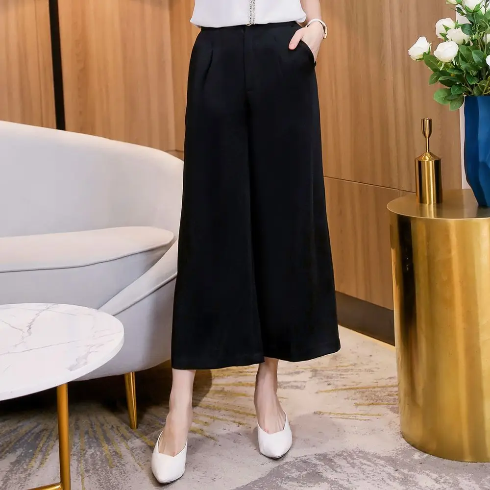 

2021 summer purple bell bottoms trousers, wide pants pants, summer pencil pants, ladies' work pants, women's trousers.