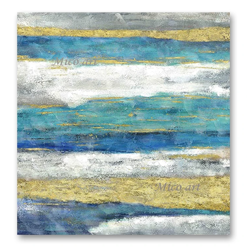 

Modern Bedroom Decor Abstract Colorful Canvas Painting Art 100% Hand-painted Oil Painting Canvas Roll Wall Art For Hotel Room