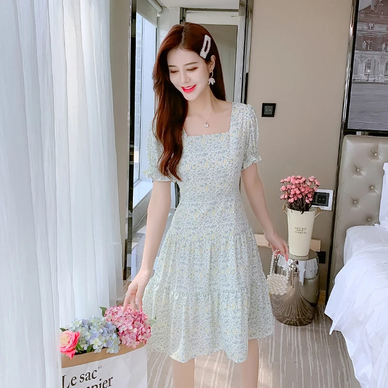 

COIGARSAM Women Long dress New Summer High Waist Dresses 1346