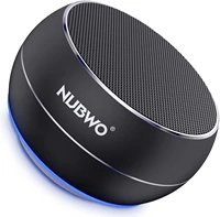 nubwo mini portable bluetooth wireless speaker with mic metal subwoof stereo sound tf card aux speakers for phone ipad pc mp34
