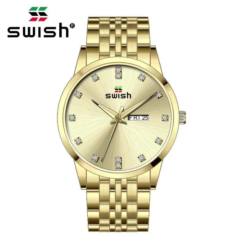 Часы наручные SWISH Мужские кварцевые модные спортивные брендовые роскошные в