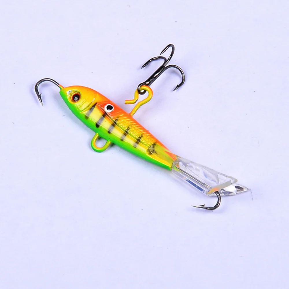 

4Pcs/lot 60mm 10.5g Balancer Ice jig for Fishing Lure winter Ice Fishing Hard Bait Artificial Bait