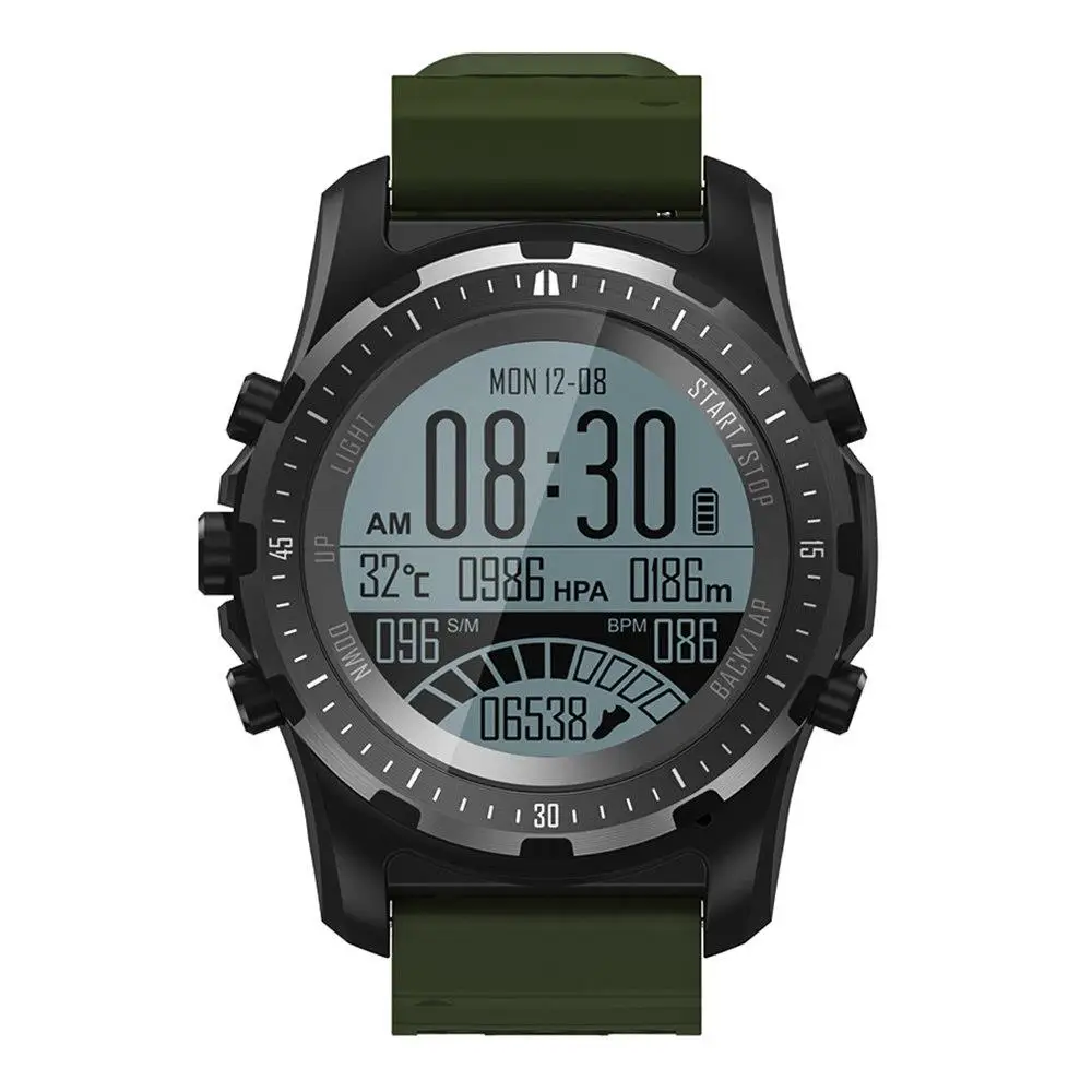 Green Geekbes WR23 gps Смарт-часы спортивные Смарт-часы фитнес-трекер компас Спидометр Bluetooth мульти-спортивные режимы пульсометр - Color: Green