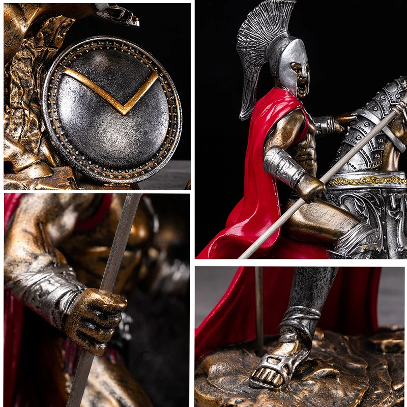 Ретро спартанская модель древнего римского декора Статуэтка из смолы украшение