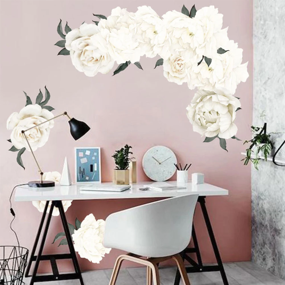 Мебель для спальни стикер на стену ПВХ клей съемный Художественный Цветочный