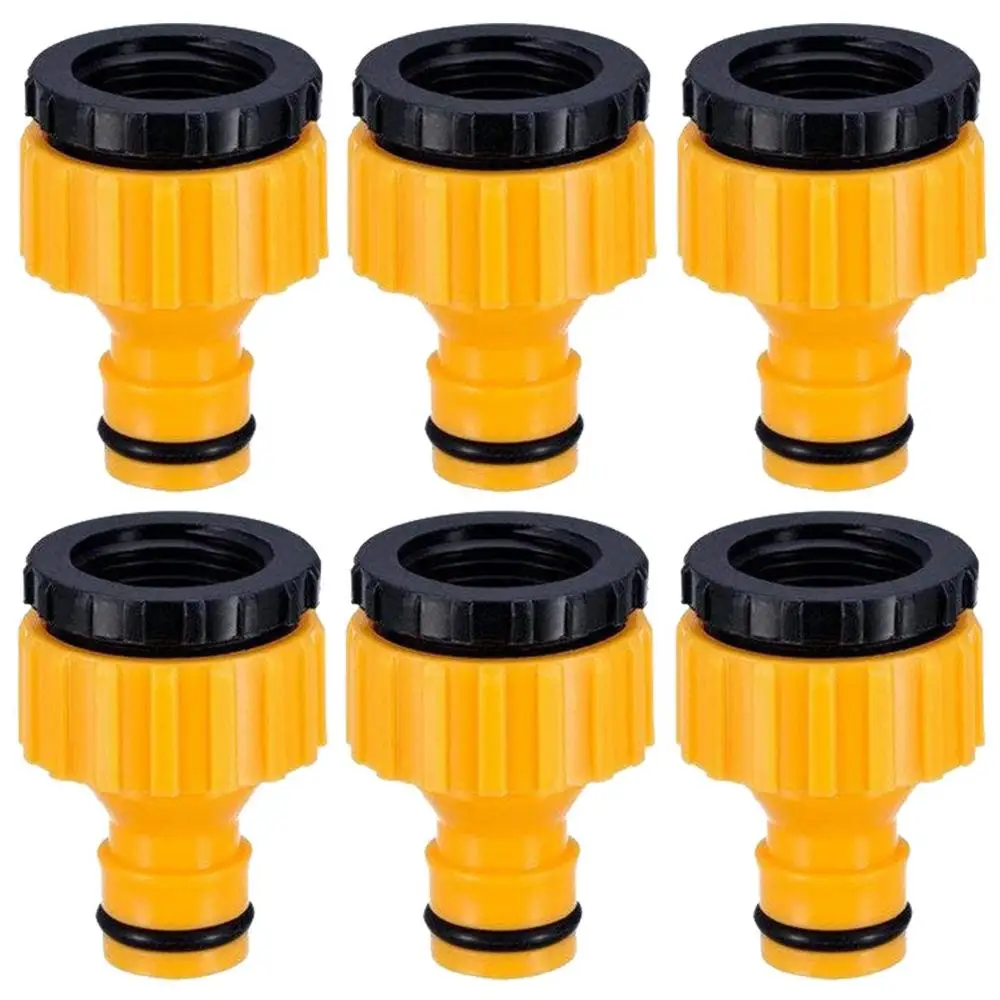 KSL01-KIT039-6PCS 6 шт 3/4& 1/2 дюймов переходник с резьбой переходник сад насадка на шланг разъем резьбовой кран фитинг капельный полив орошение в теплице - Цвет: KSL01-KIT039-6PCS