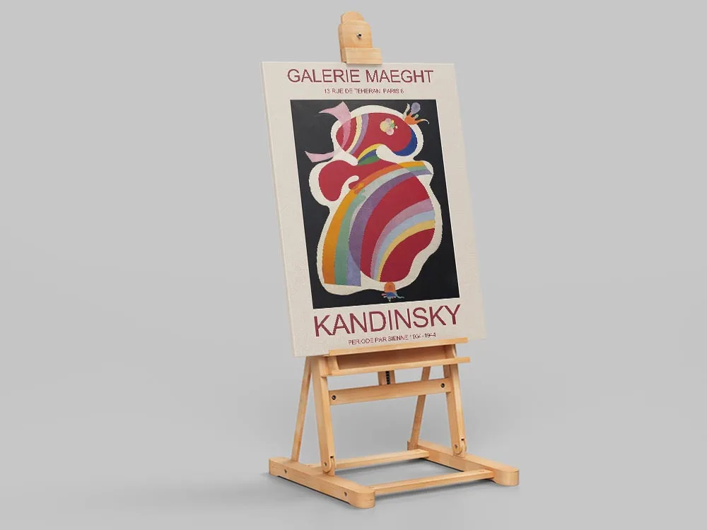 Постер Wassily Kandinsky художественной выставки кандинская галерея маейт Париж 1969