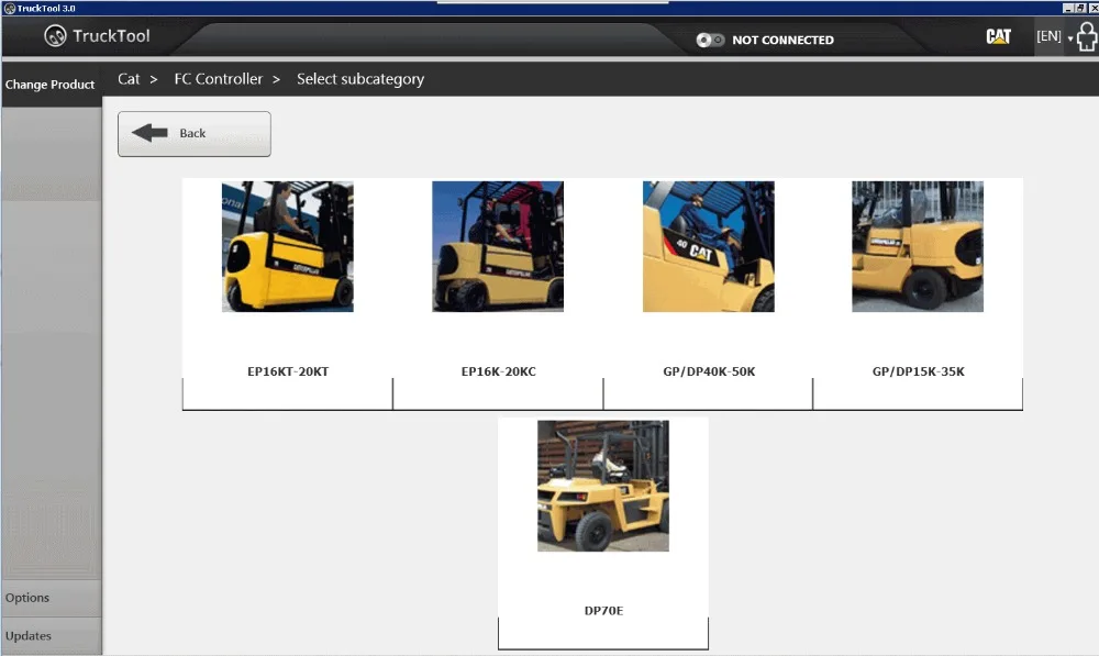 TruckTool 3.2.8 (диагностическая программа для вилочных погрузчиков Mitsubishi кошачьих TCM