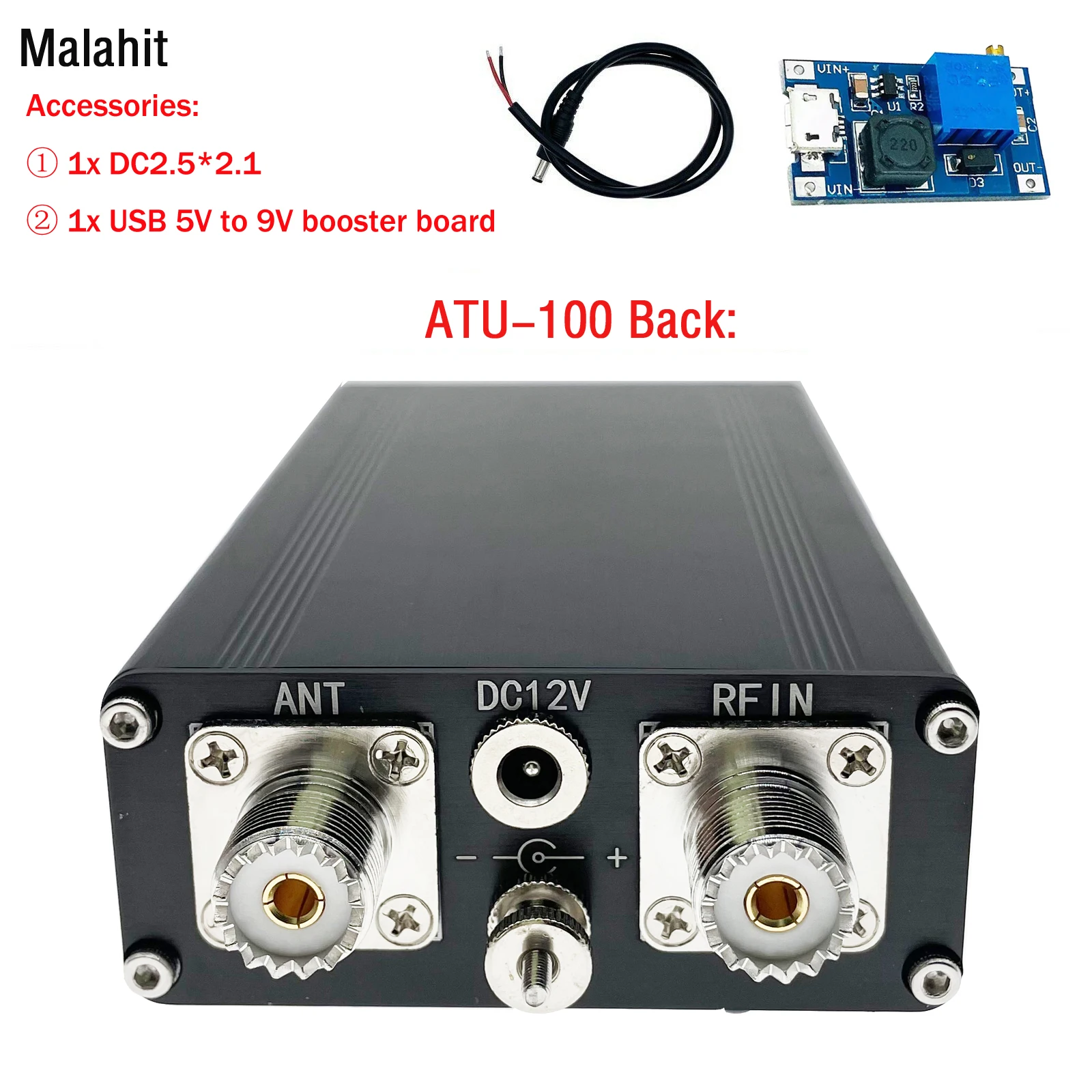 Фото ATU-100 1,8-50MHz ATU100 автоматический антенный тюнер 0,96 дюймов OLED сборная машина с корпусом №2