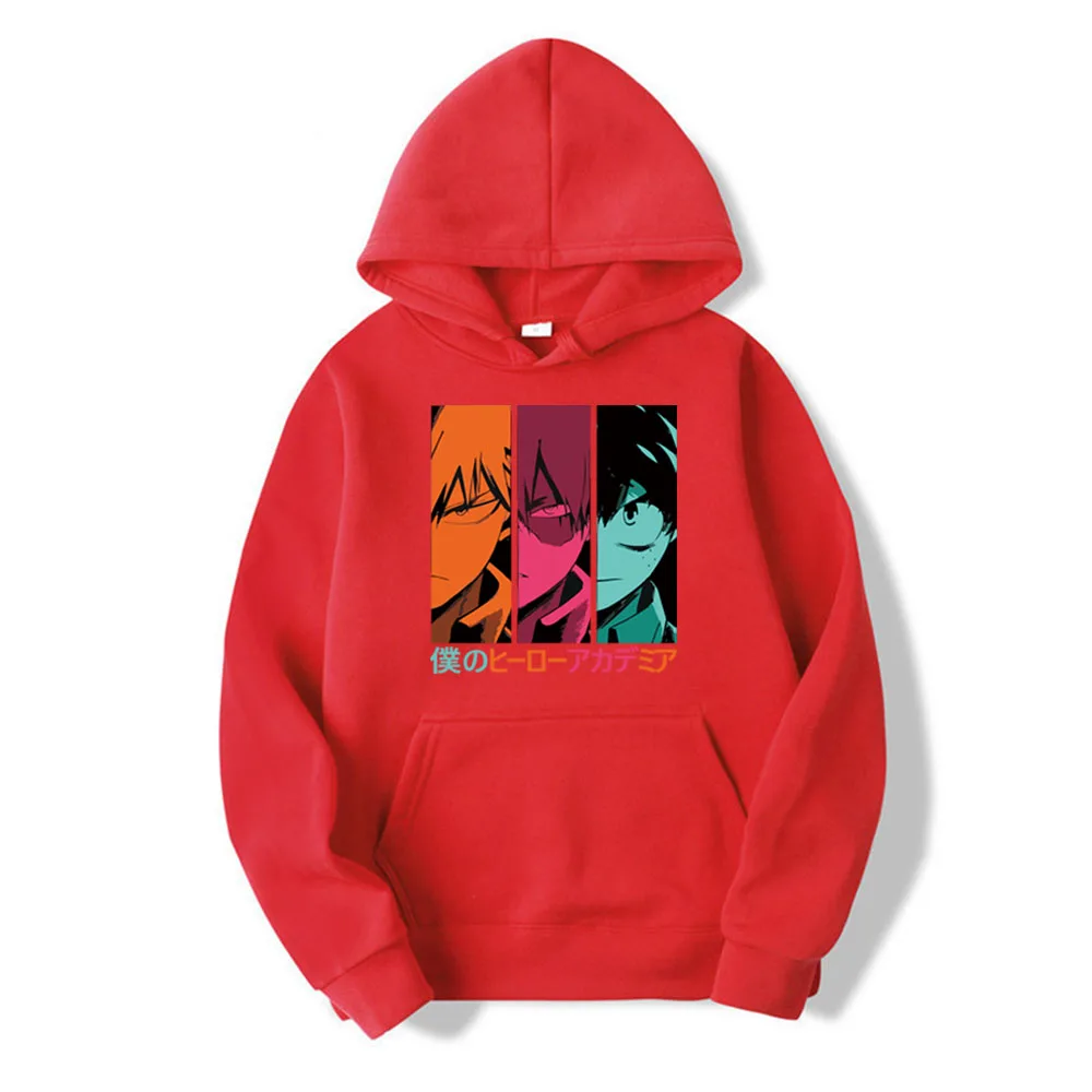 

Милый свитшот с принтом героев аниме Моя геройская академия, Повседневный пуловер в стиле боку, без героев академии, кавайная Толстовка с дл...