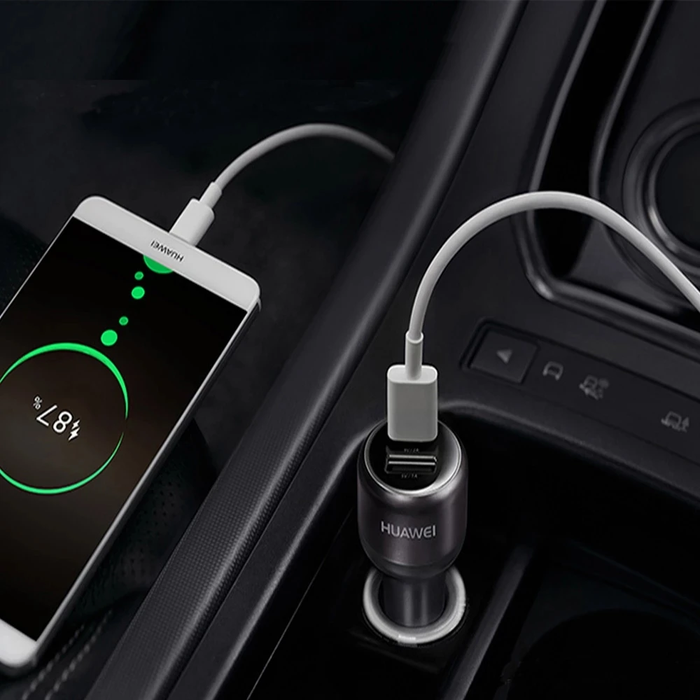Original Huawei CP31 Fast Car Charger 18W Quick charger 9V/2A &amp Type-C Cable For P10 P9 P8 Lite Mate 7 8 20 Nova 2i | Мобильные