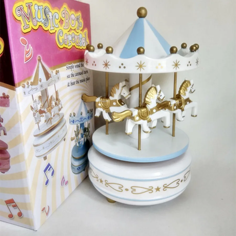 Круглые музыкальные шкатулки Merry-go-round, Геометрическая музыкальная декорация для детской комнаты, подарки унисекс, Деревянная Рождественская карусель, коробка для дома, декорация lf676