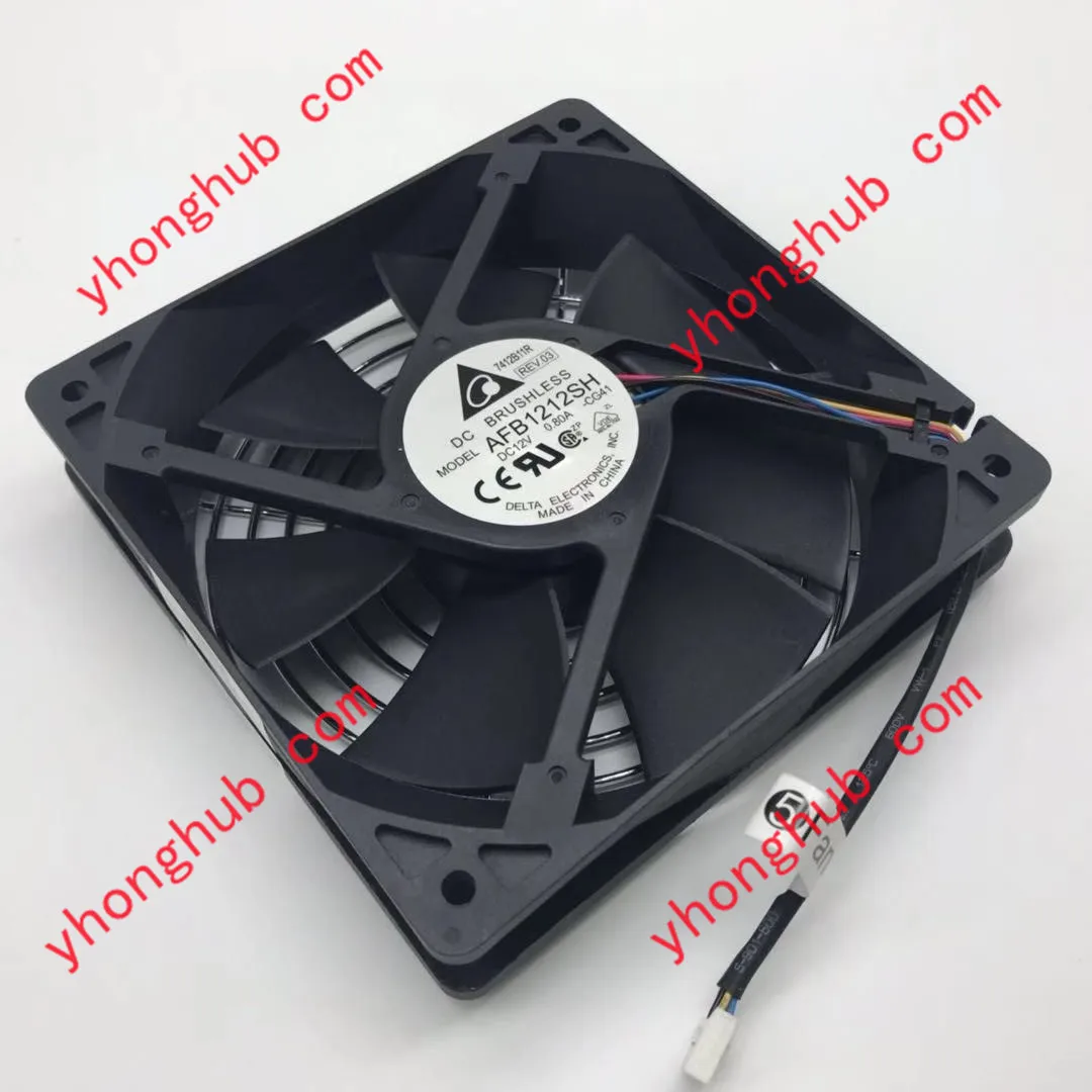 3-проводной Вентилятор охлаждения сервера Delta Electronics AFB1212SH CG41 DC 12 В 120 А 120x25 мм