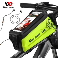 west biking 2 2l2 5l waterproof bicycle bag eva large capacity sensitive touch screen phone bag ultralight bike accessories