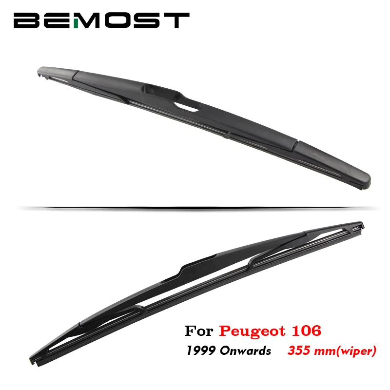 

BEMOST Auto Car Rear Windscreen Windshield Wiper Arm Blades Soft Natural Rubber For Peugeot 106 355MM Year From 1999 To 2018