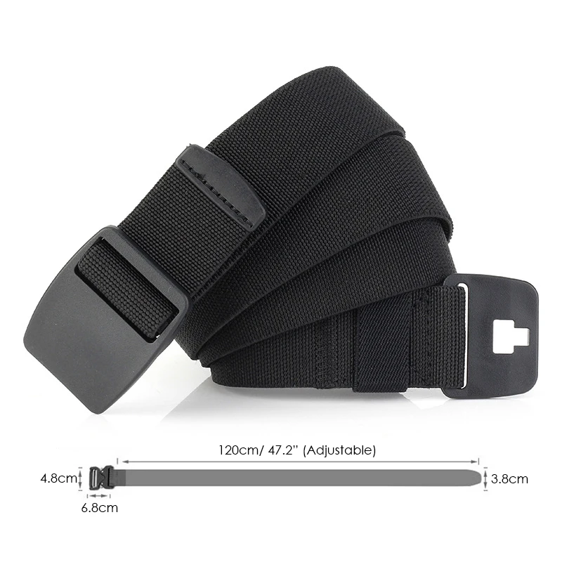 Ремень HSSEE мужской Эластичный эластичный пояс из жесткого АБС-пластика с