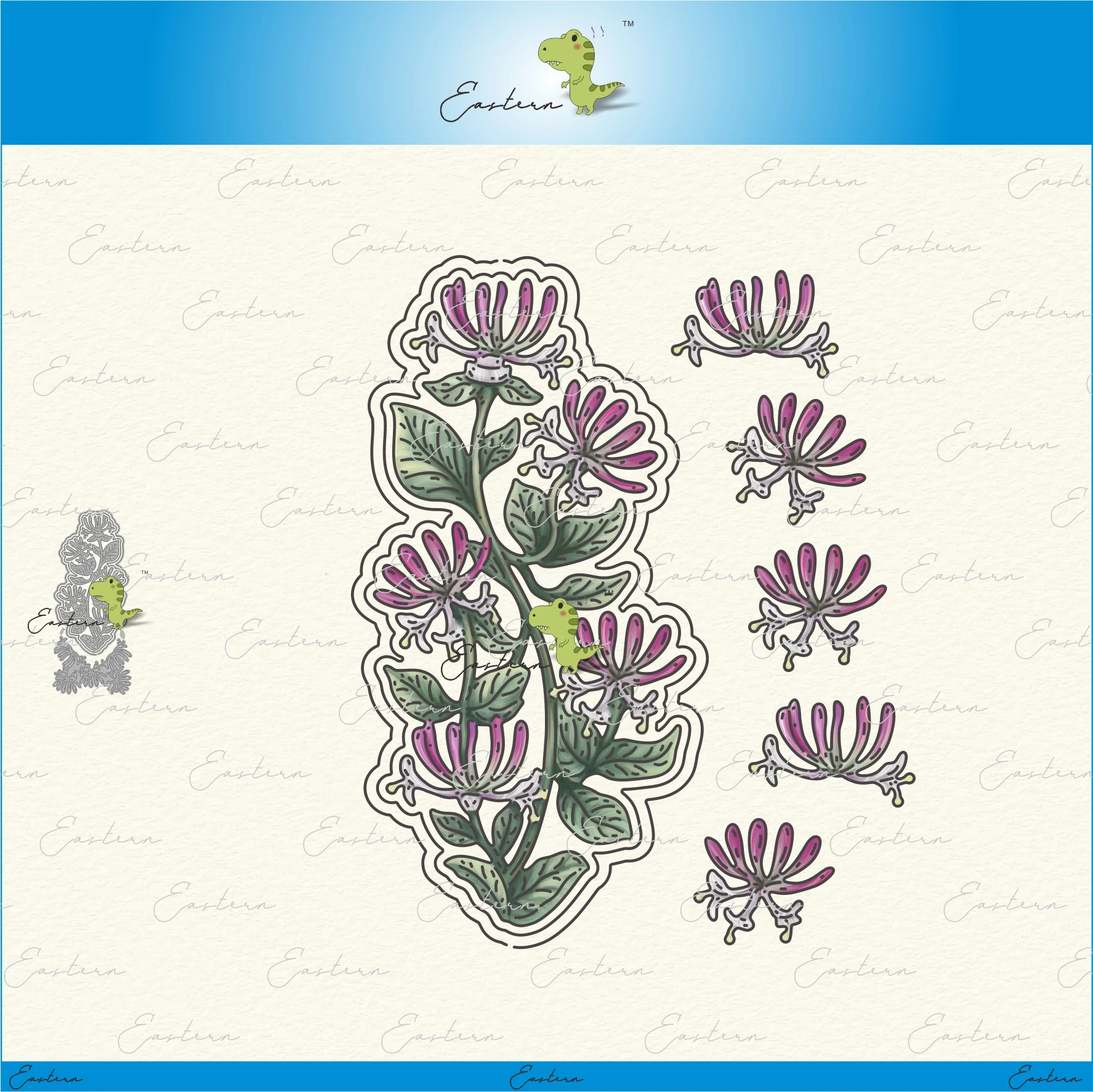 

honeysuckle metal cutting dies 2021 new diy die molds Scrapbooking Paper Making die cuts crafts large die