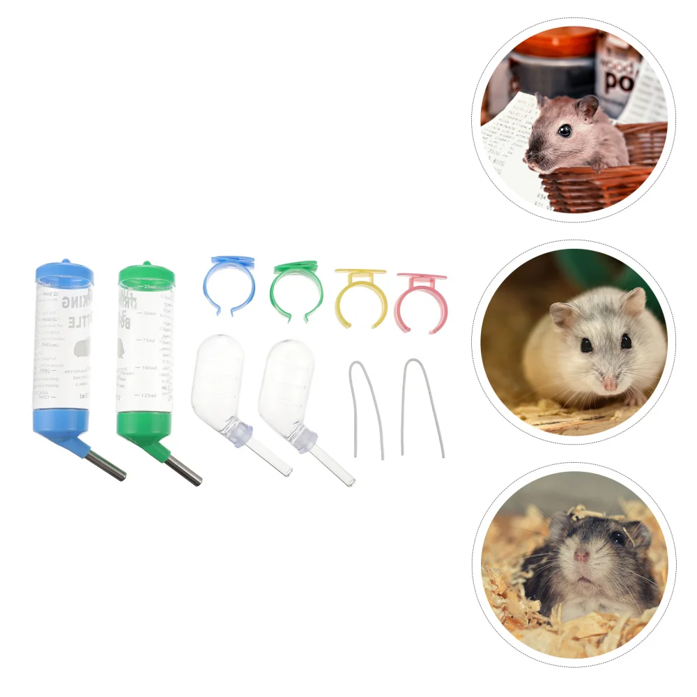 

4Pcs Hamster Water Bottle Drip Guinea Rabbit Water Bottle Pet Supplies