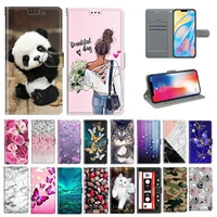 3d painted leather case for iphone 13 12 pro max fundas flip wallet phone card holder stand book cover coque