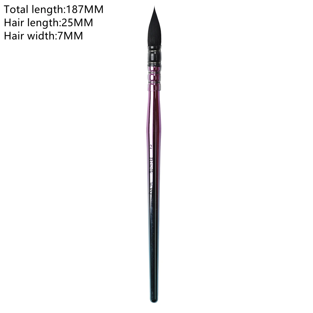 Biaelk Watercolor Art Supplies For Artist Squirrel Hair Mixed Wooden Handle Paint Pen Brushes 1PC |