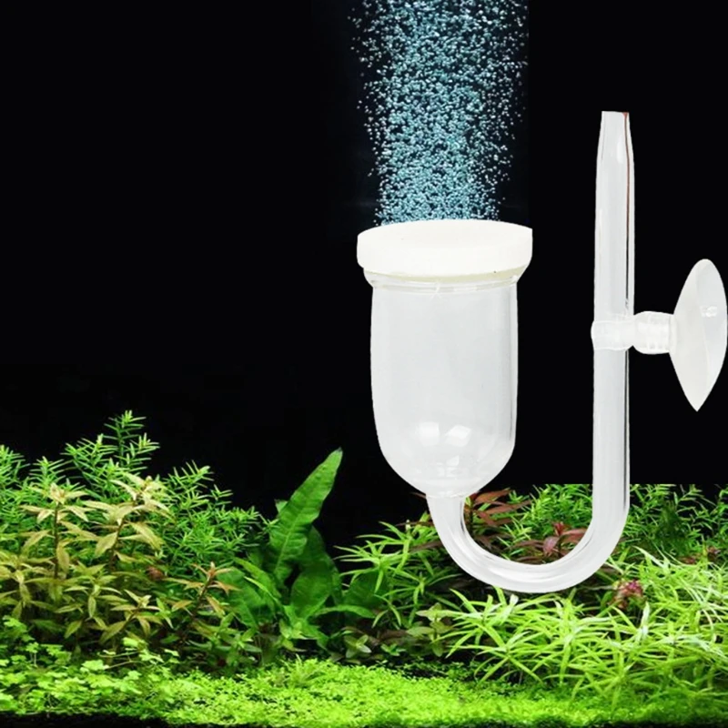 

Aquarium Air Bubble Diffuser Fish Tank Bubble Disk Oxygen Increaser Air Refiner Atomizer with Suction Cup