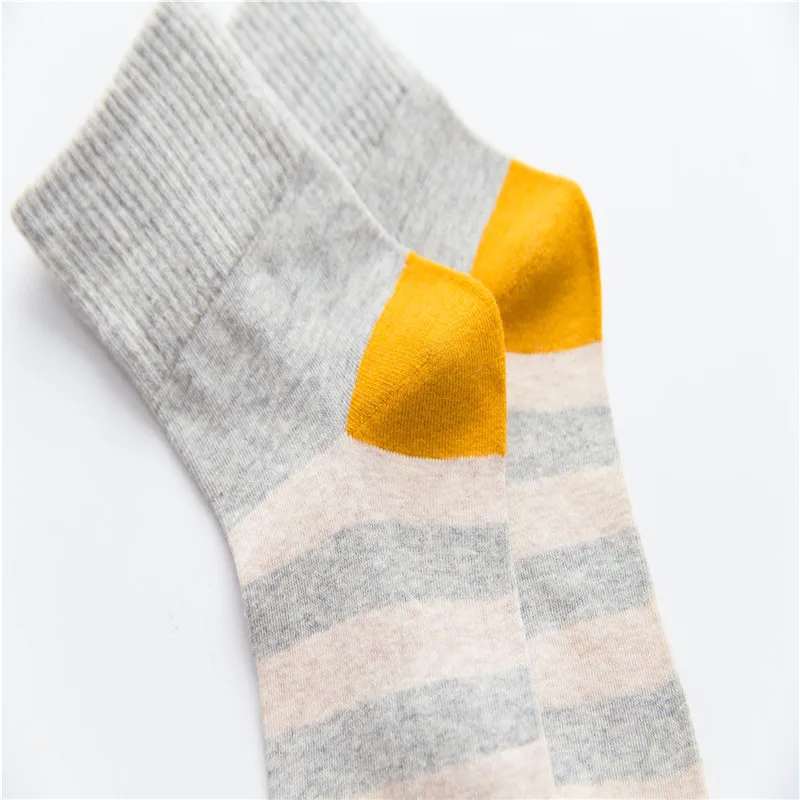 5 пар/упак. новые полосатые простые дышащие тонкие модные бизнес женские удобные