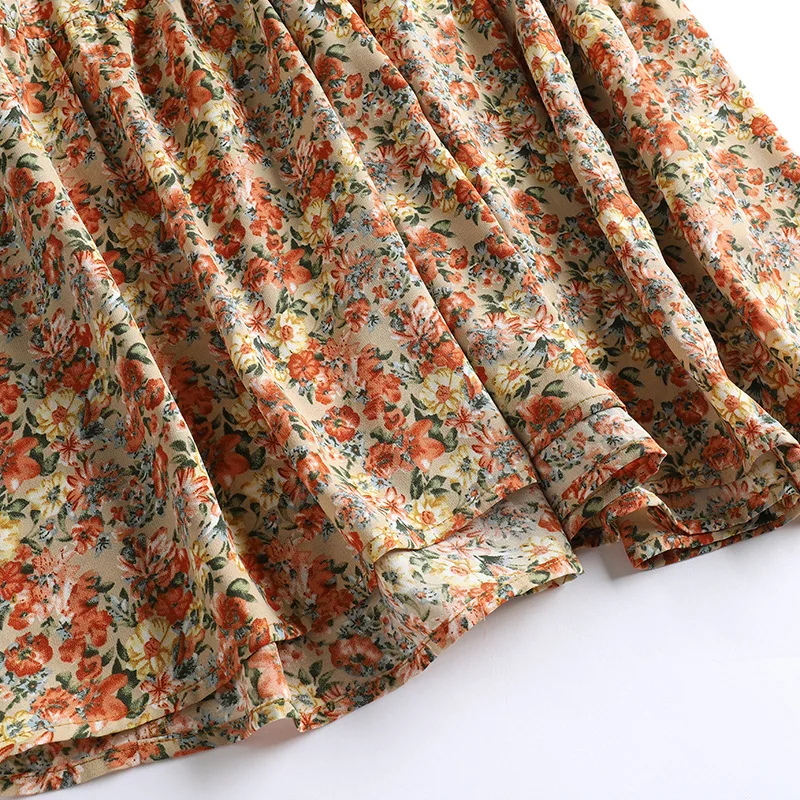 Vestido vaquero de talla grande para mujer, ropa informal con estampado Floral para verano, 5XL, 2021