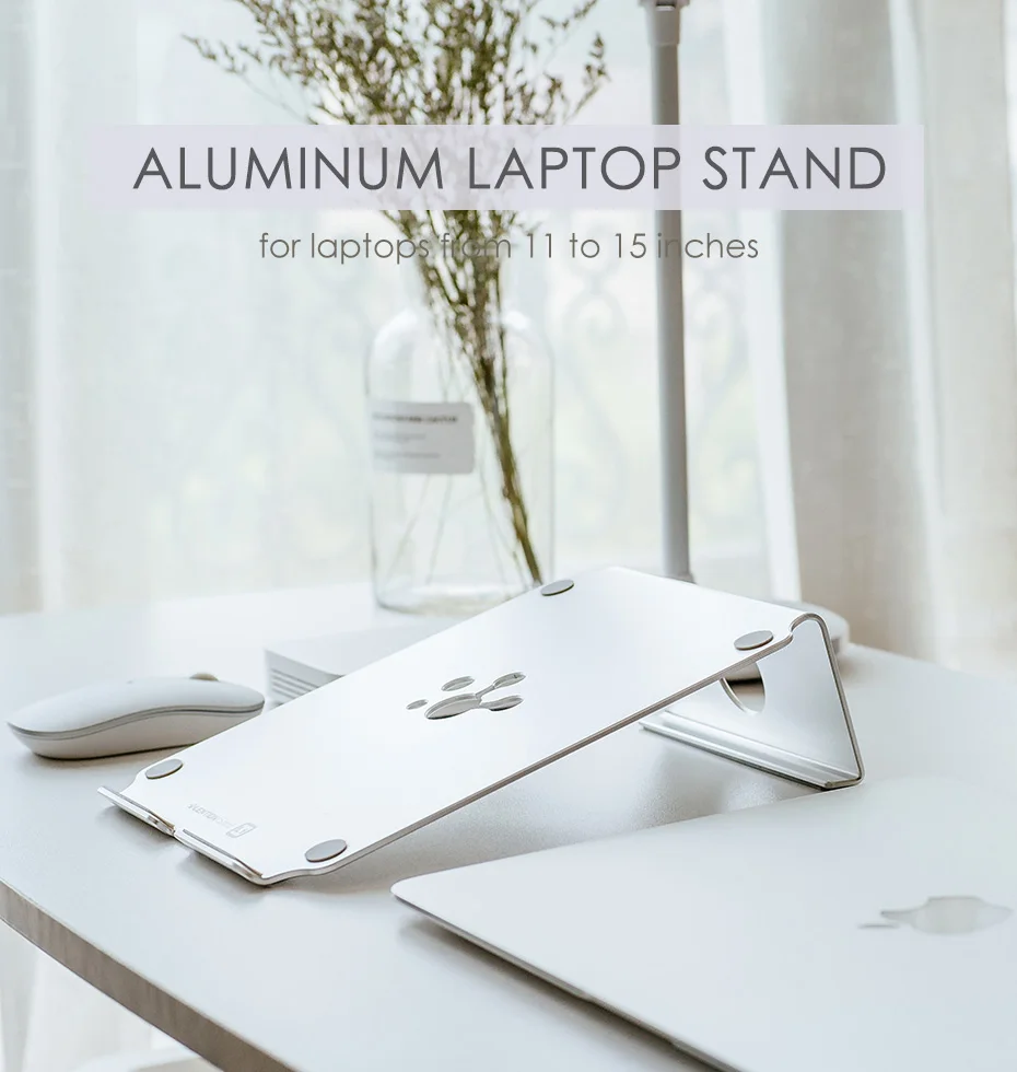 Алюминиевая Портативная подставка для ноутбука MacBook Air/Pro 13 15, iPad Pro 12,9, поверхность, Chromebook и 11-15 дюймовый держатель для ноутбука