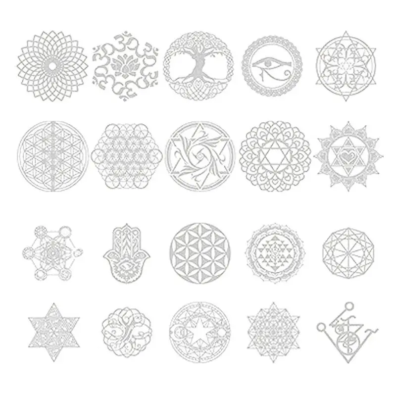 20 шт Медь Orgonite Стикеры Дерево жизни энергии башня пирамида эпоксидной Изделия из