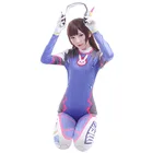 Аниме Комикс маскарадные костюмы 3D печати наручных часов леди D VA милосердия Вдоводел парик Косплэй, зентай, костюм, спандекс, облегающий костюм Dva парик