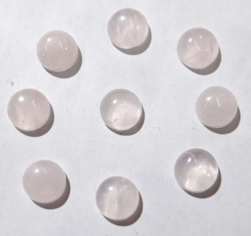 

wholesale Natural Stone 6mm crystal Half Round Flat Back Cabochons Beads DIY jewelry making Accessories 100pcs/lot