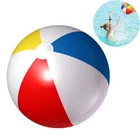 Надувной пляжный мяч, 2030 см, из ПВХ, водные шары радужного цвета, летние уличные пляжные игрушки для плавания, Новое поступление