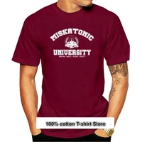 new miskatonic university cthulhu lovecraft inspired book t shirt s 2xl 4xl 5xl cool tops o neck tee shirt