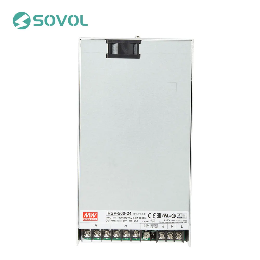 MW RPS 500 24 Meanwell источник питания 24В/21а Вт драйвер для светодиодных лент дисплей 100В
