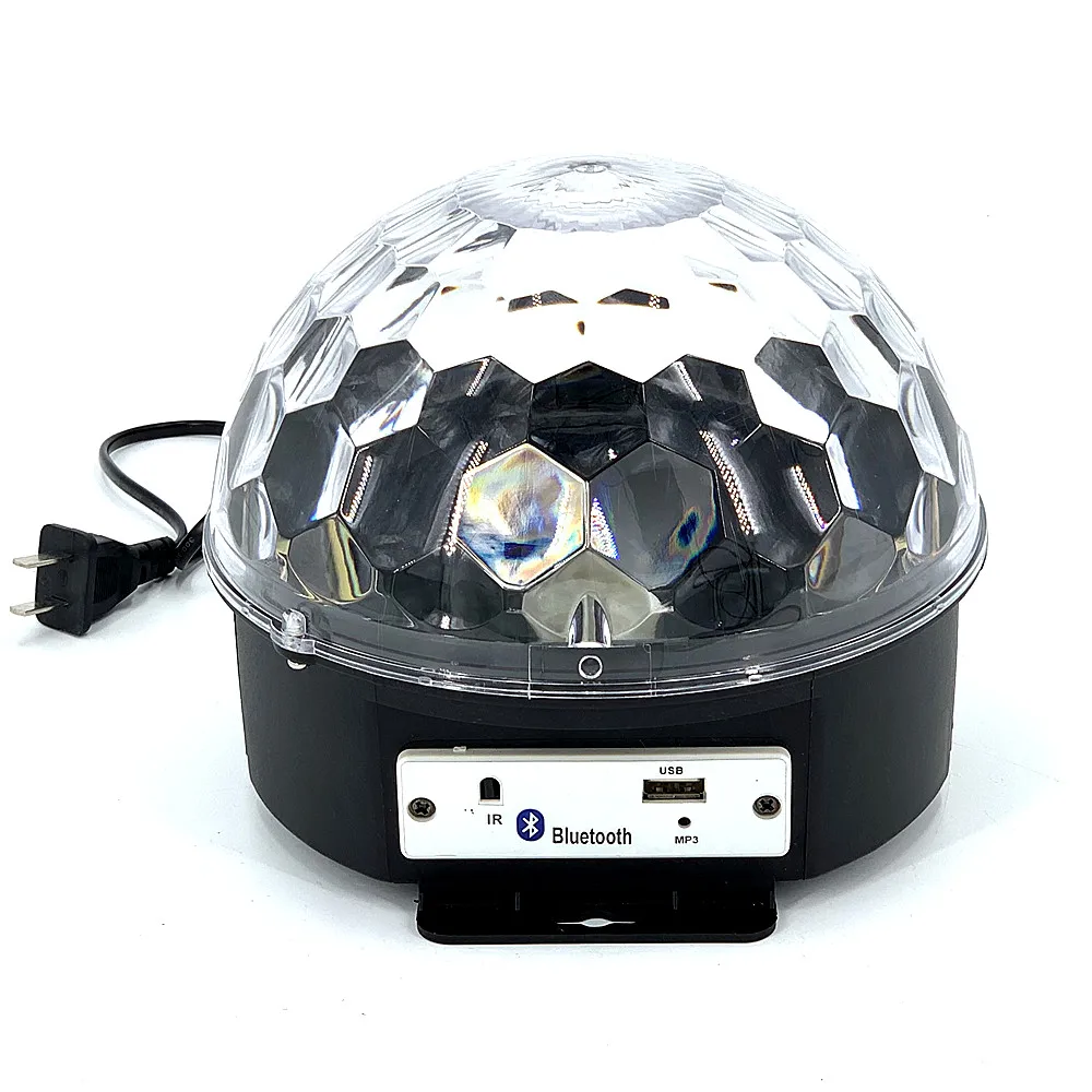 9x3W 27W LED MP3 DJ клуб паб дискотевечерние Вечеринка музыка Хрустальный волшебный шар
