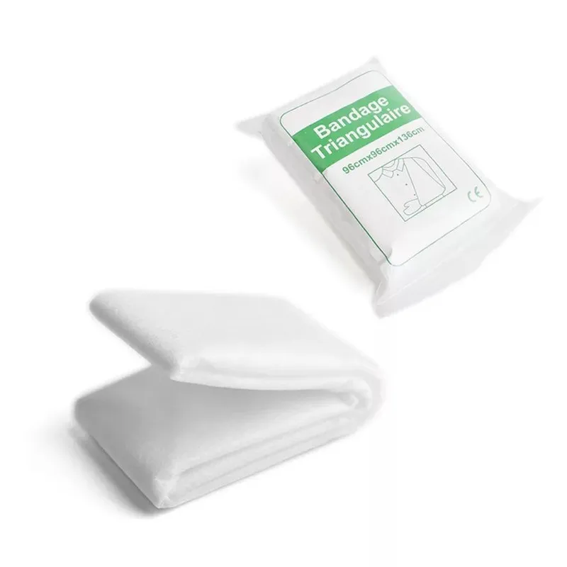 

10 pcs/lot Bandage triangulaire First Aid Medical Non-woven Rescue Self Adhesive Elastic Wristband Fracture Fixation Emergency