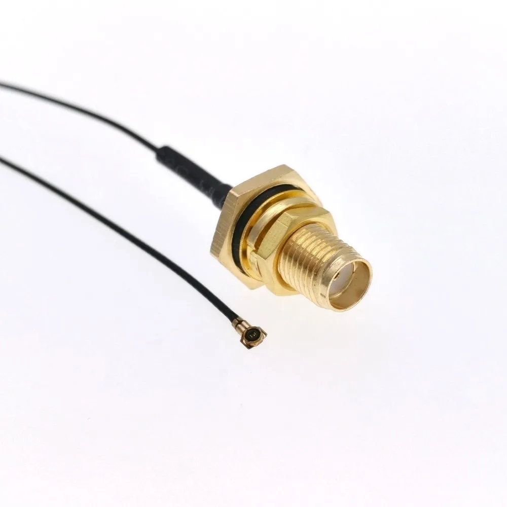 2pcs MHF4 IPEX U.FL MHFIV To Waterproof SMA Female Pigtail For Mini PCI 0.81mm 7260NGW 8260NGW M2 Card Intel WIFI Wireless Board |